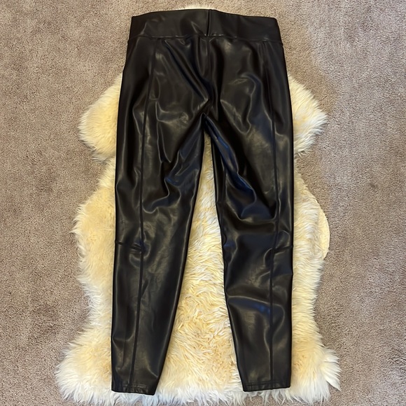 ALC Vegan “Leather” cropped leggings, sz 12, brown - Picture 5 of 6